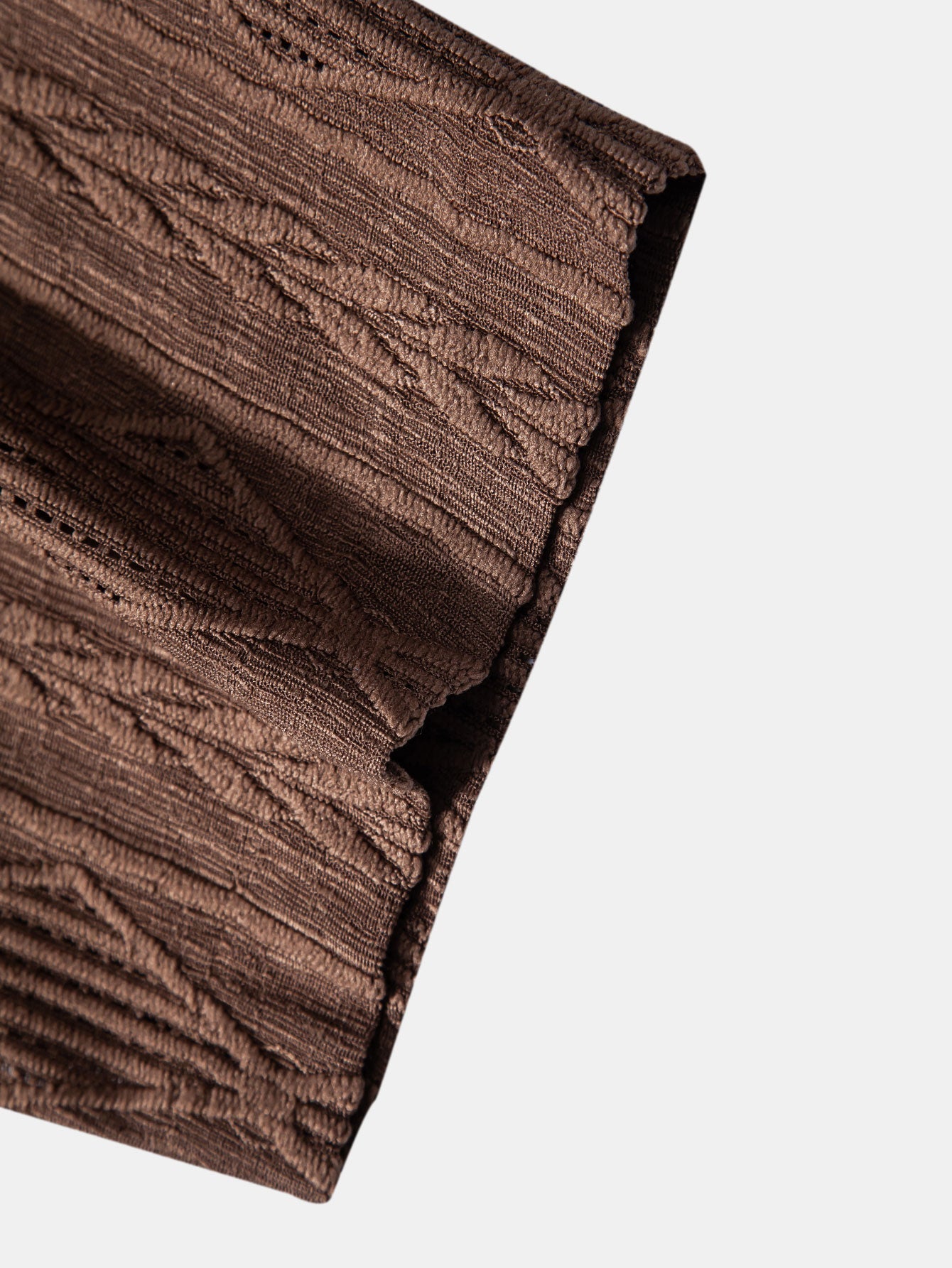 Geometrisches Jacquard-Ösen-Hemd im kubanischen Stil