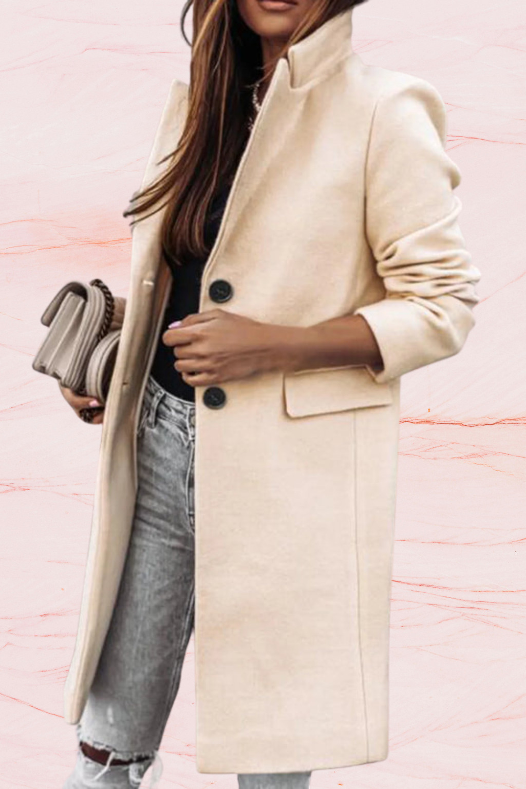 Lisa - Karierter Trenchcoat