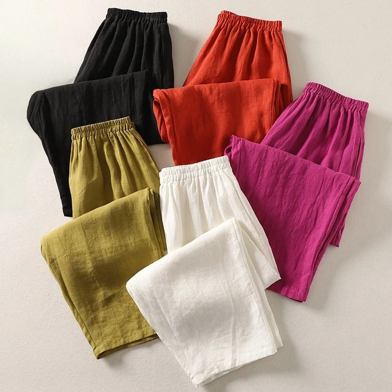 ALISA - BEQUEME LEINENHOSE