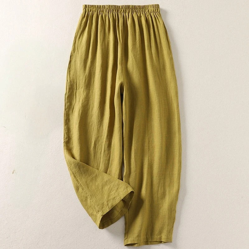 ALISA - BEQUEME LEINENHOSE