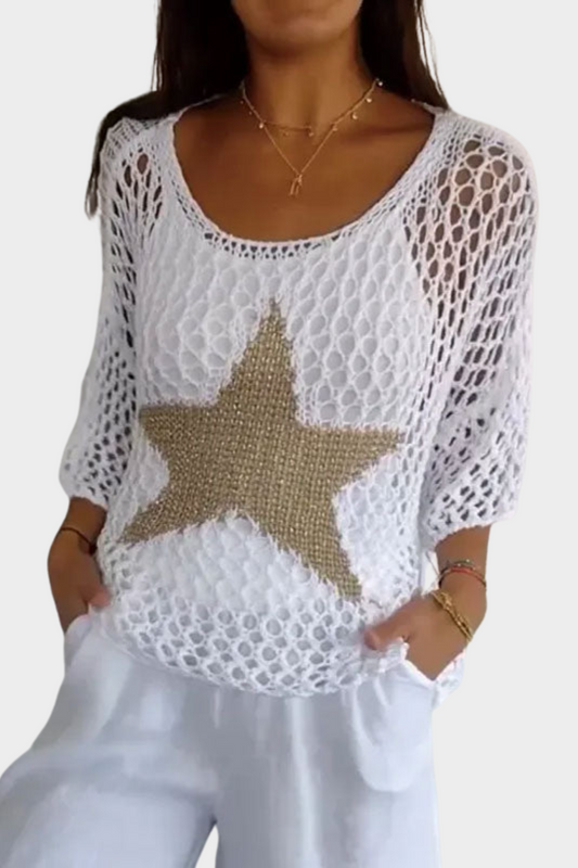 Marina - Modisches gestricktes Oberteil