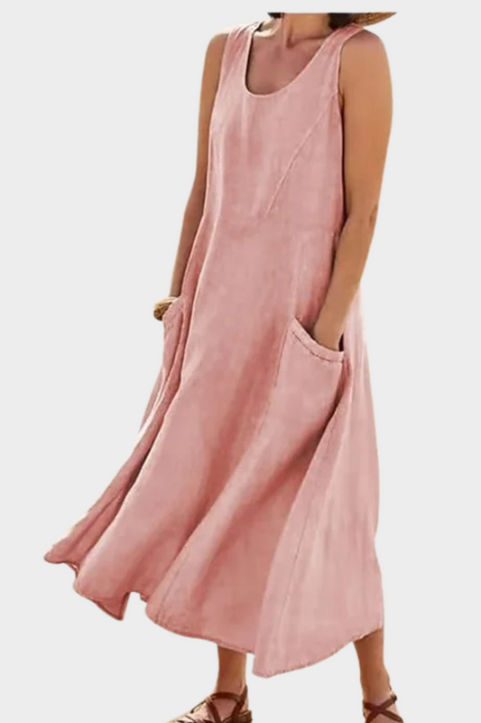 Lilly - Ärmelloses Kleid mit Taschen