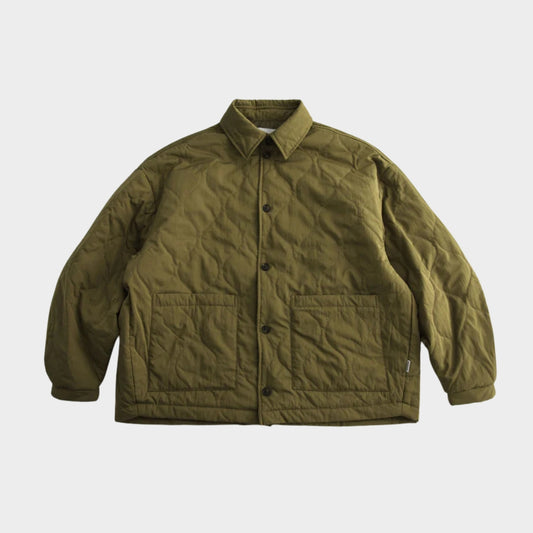Gesteppte Jacke aus Baumwolle im Kürbishemd-Stil
