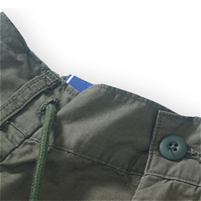 Japanische Retro-Silhouette Multi-Pocket-Hose mit weitem Bein