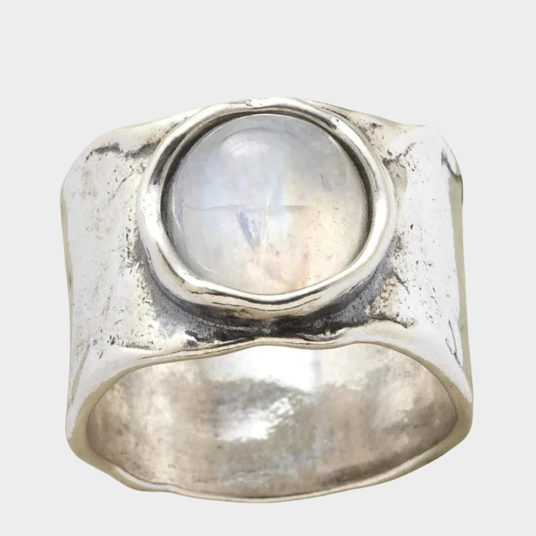 Silber Mondstein Ring