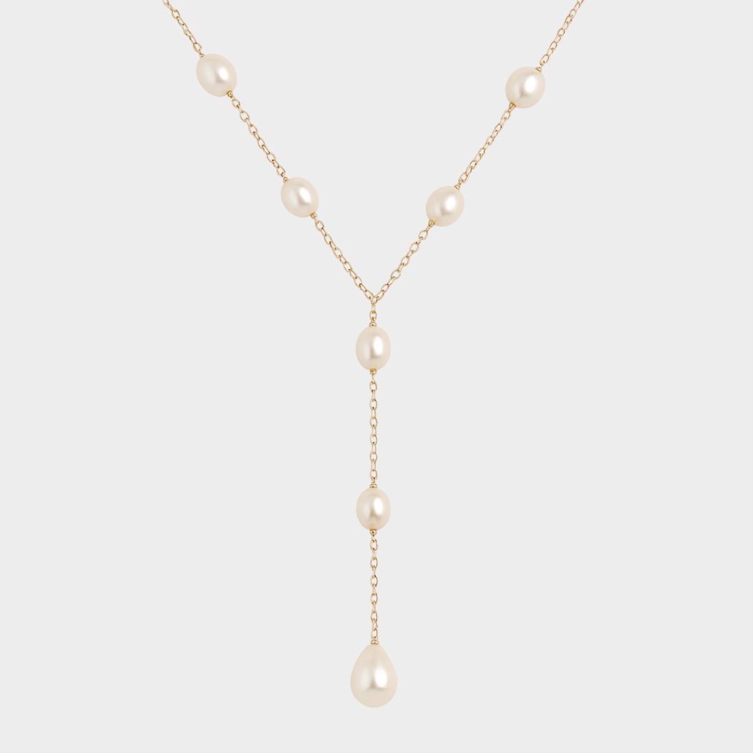 Vintage Hangende Parels Ketting