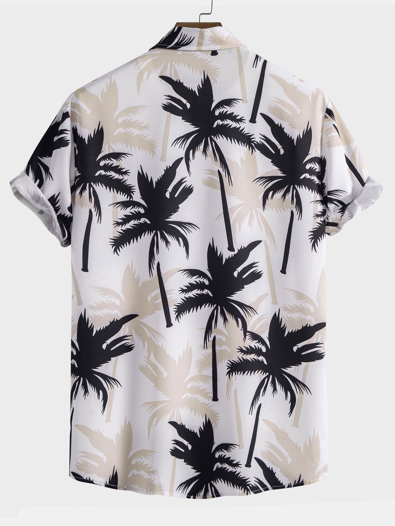 Hemd mit Palmenprint und Knöpfen & Badeshorts