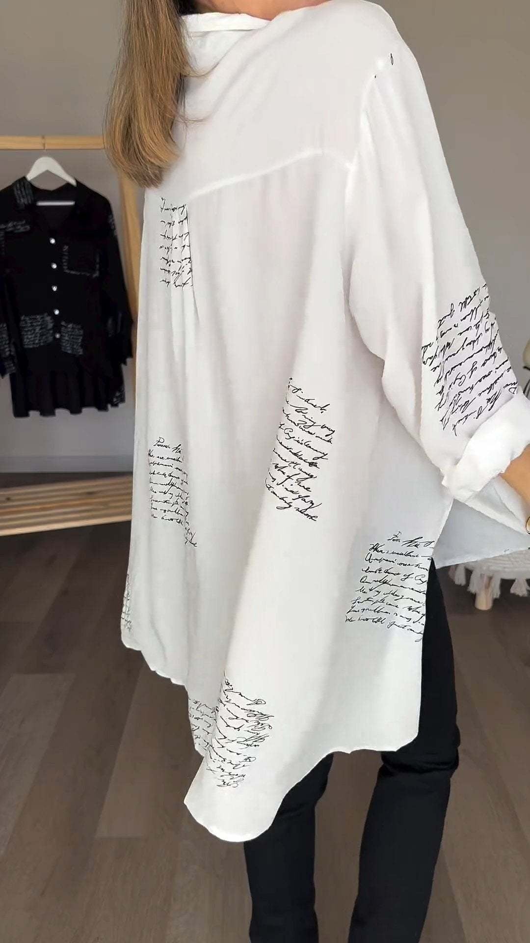 Leah - Handgeschriebenes Button-up-Hemd