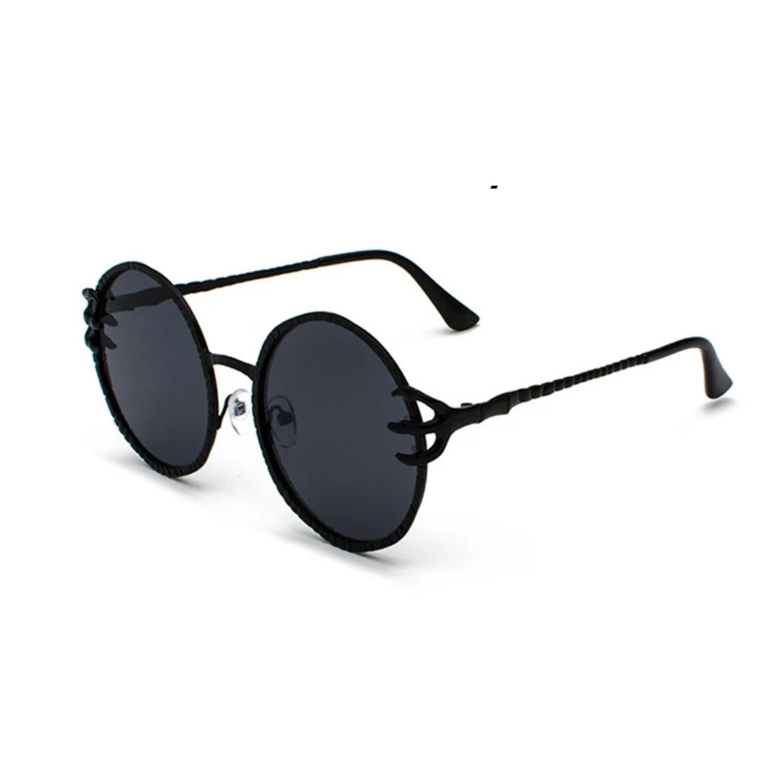 Liam - VIVIBEE Retro Skull Claw Round Sunglasses