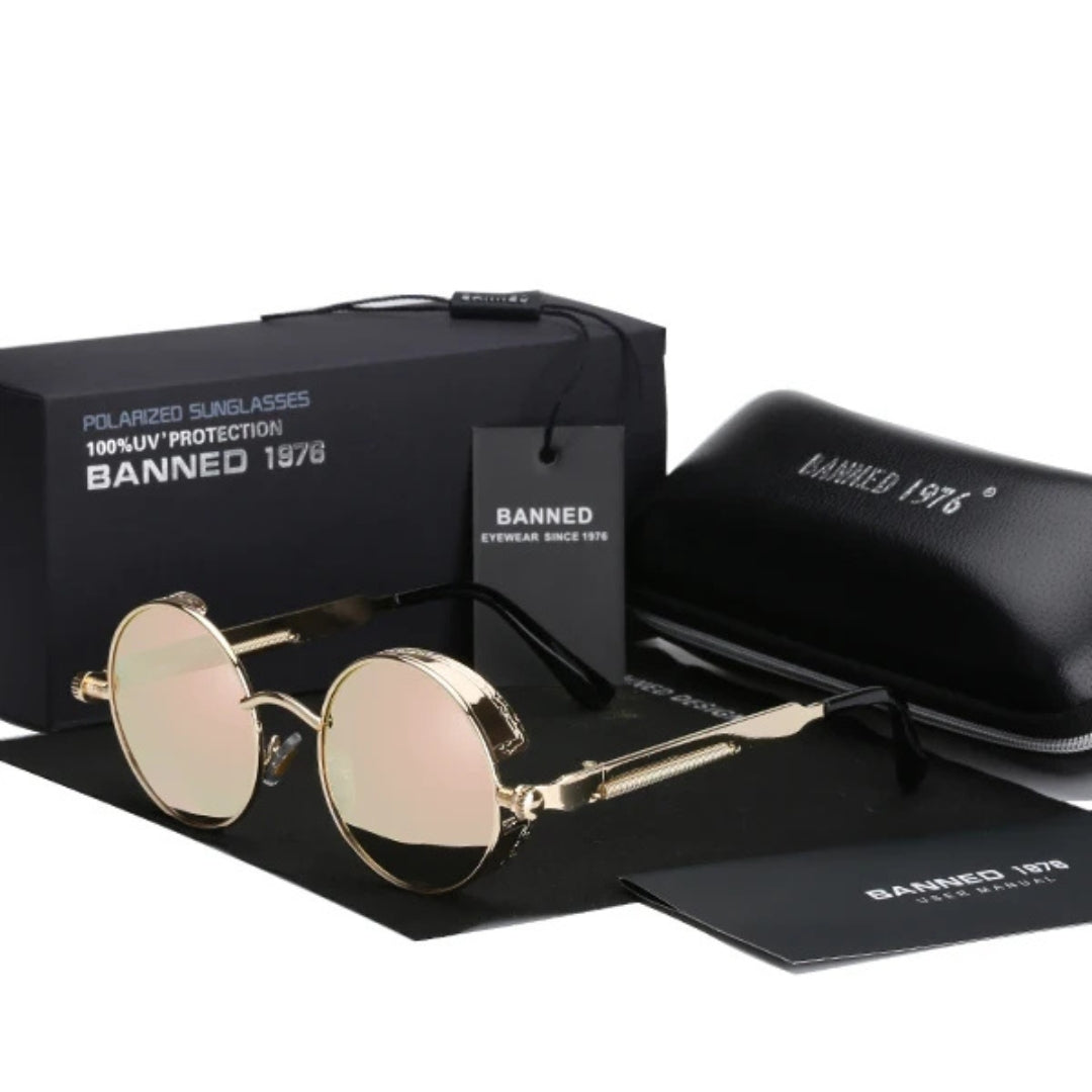 Jarno - HD Polarized Round Metal Sunglasses