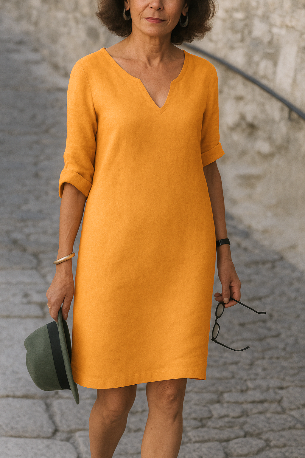 Lisette - Elegantes Kleid mit V-Ausschnitt