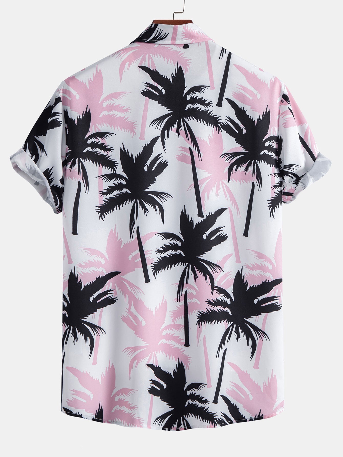 Hemd mit Palmenprint und Knöpfen & Badeshorts