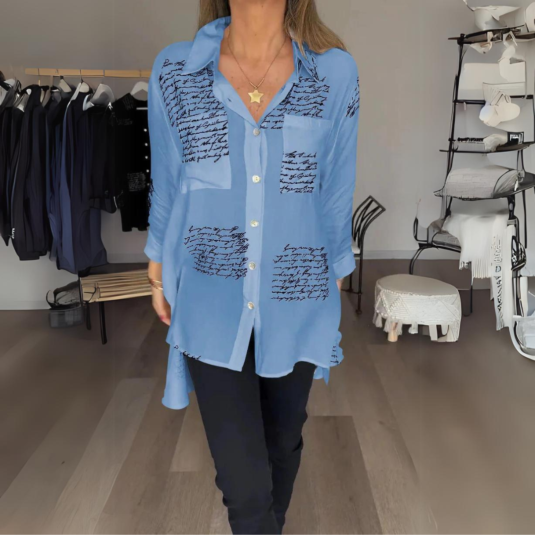 Leah - Handgeschriebenes Button-up-Hemd