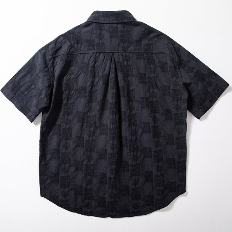 Jacquard - Hemd mit kurzen Ärmeln