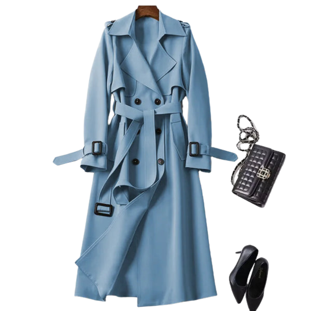 Langärmeliger Trenchcoat
