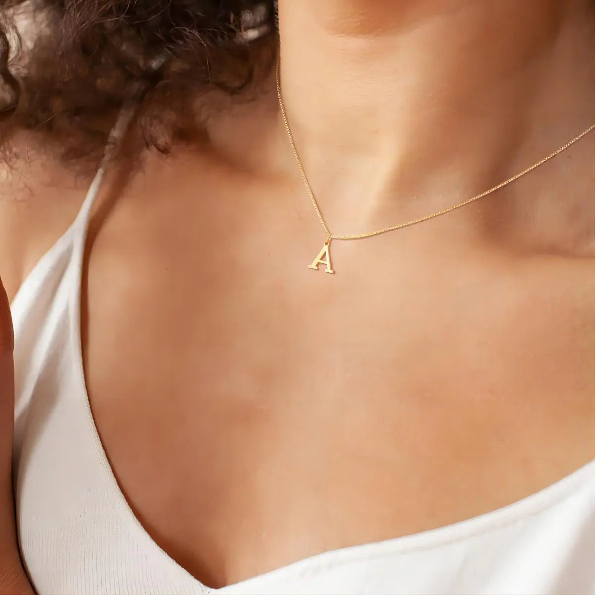 Halskette mit Liebesbrief-Initialen | 18k Gold