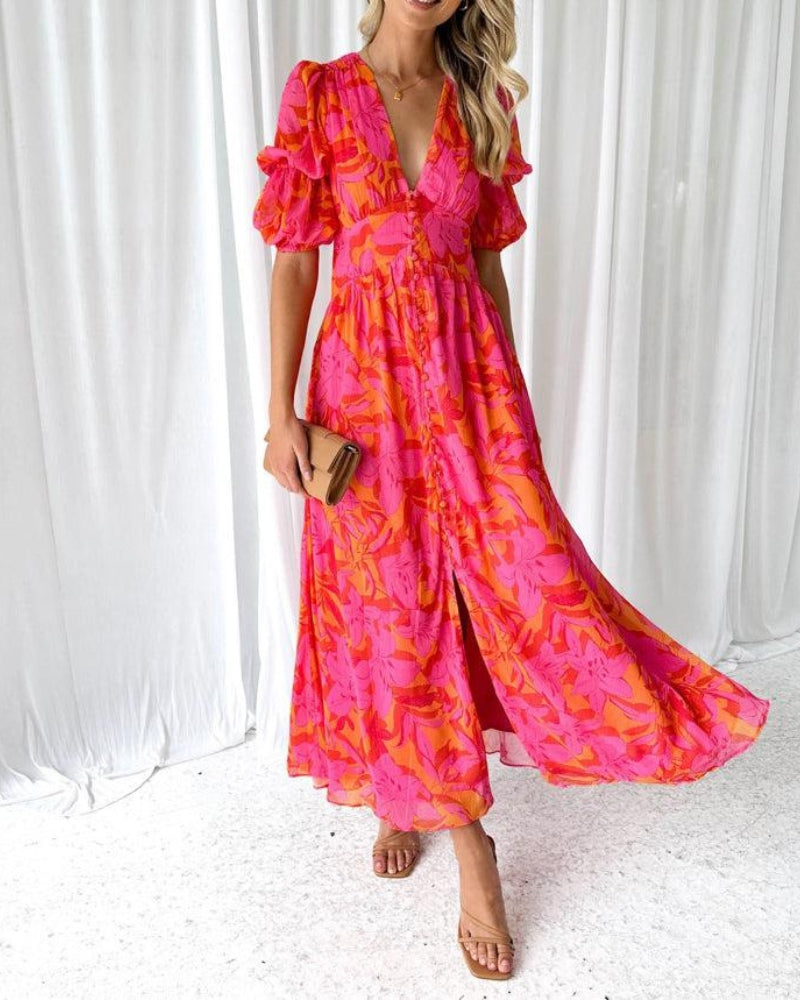Rosa - Maxikleid rot