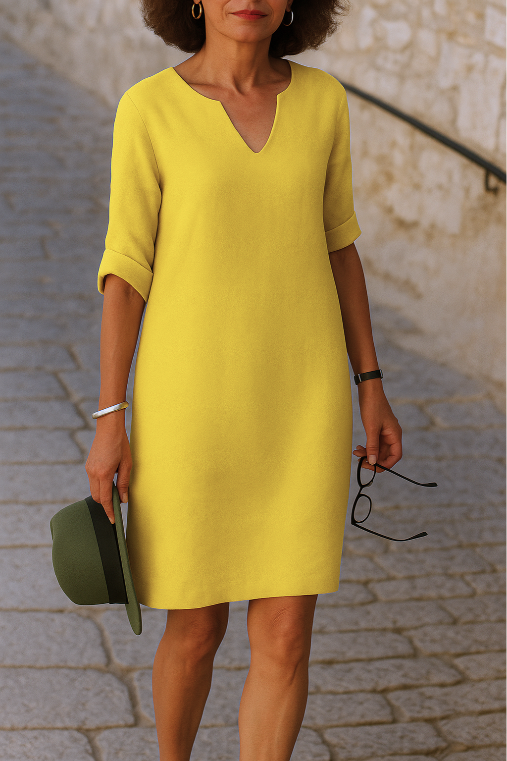 Lisette - Elegantes Kleid mit V-Ausschnitt