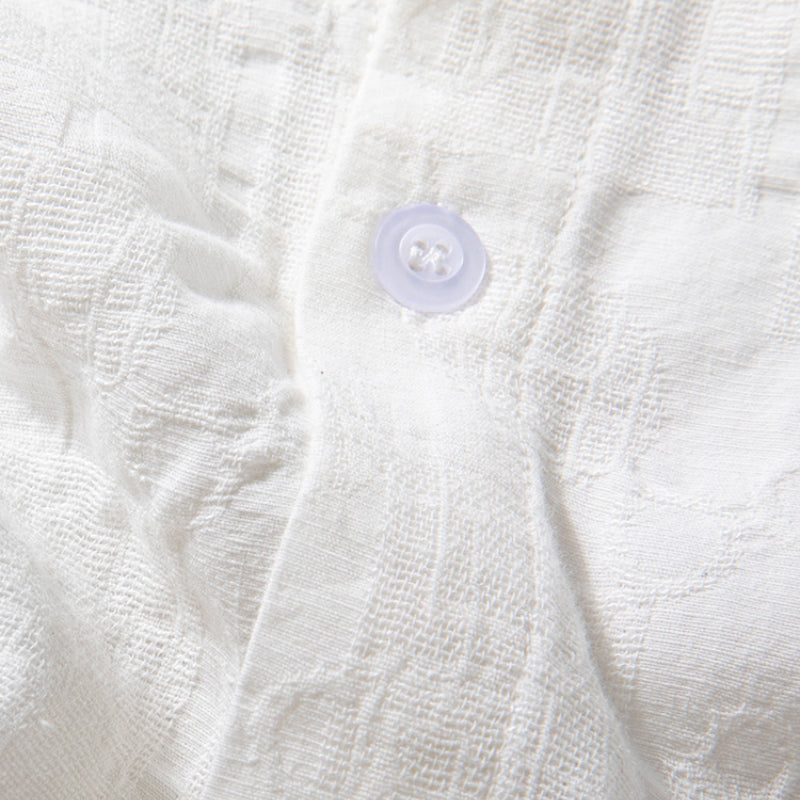 Jacquard - Hemd mit kurzen Ärmeln