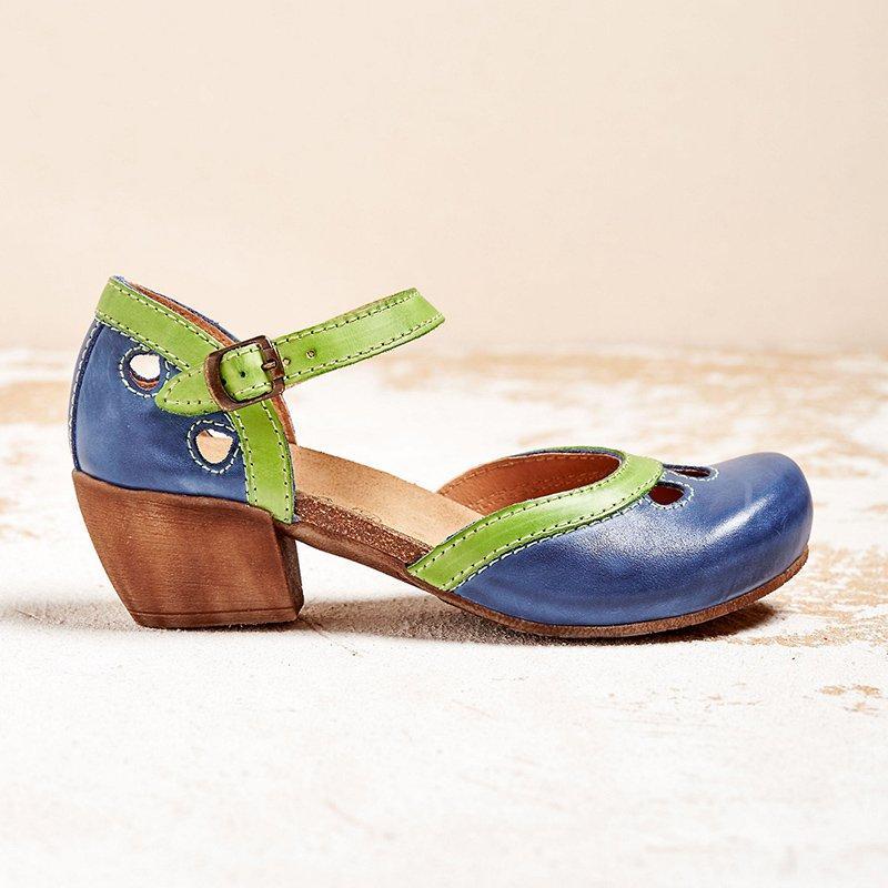 Celda - Bequeme Sandalen mit niedrigen Absätzen