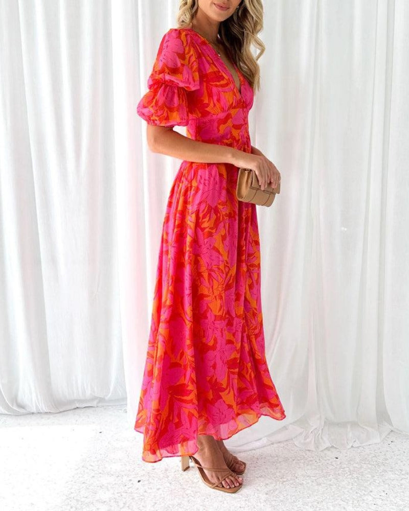 Rosa - Maxikleid rot