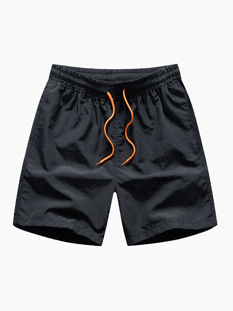Geometrisch bedrucktes Hemd & Badeshorts