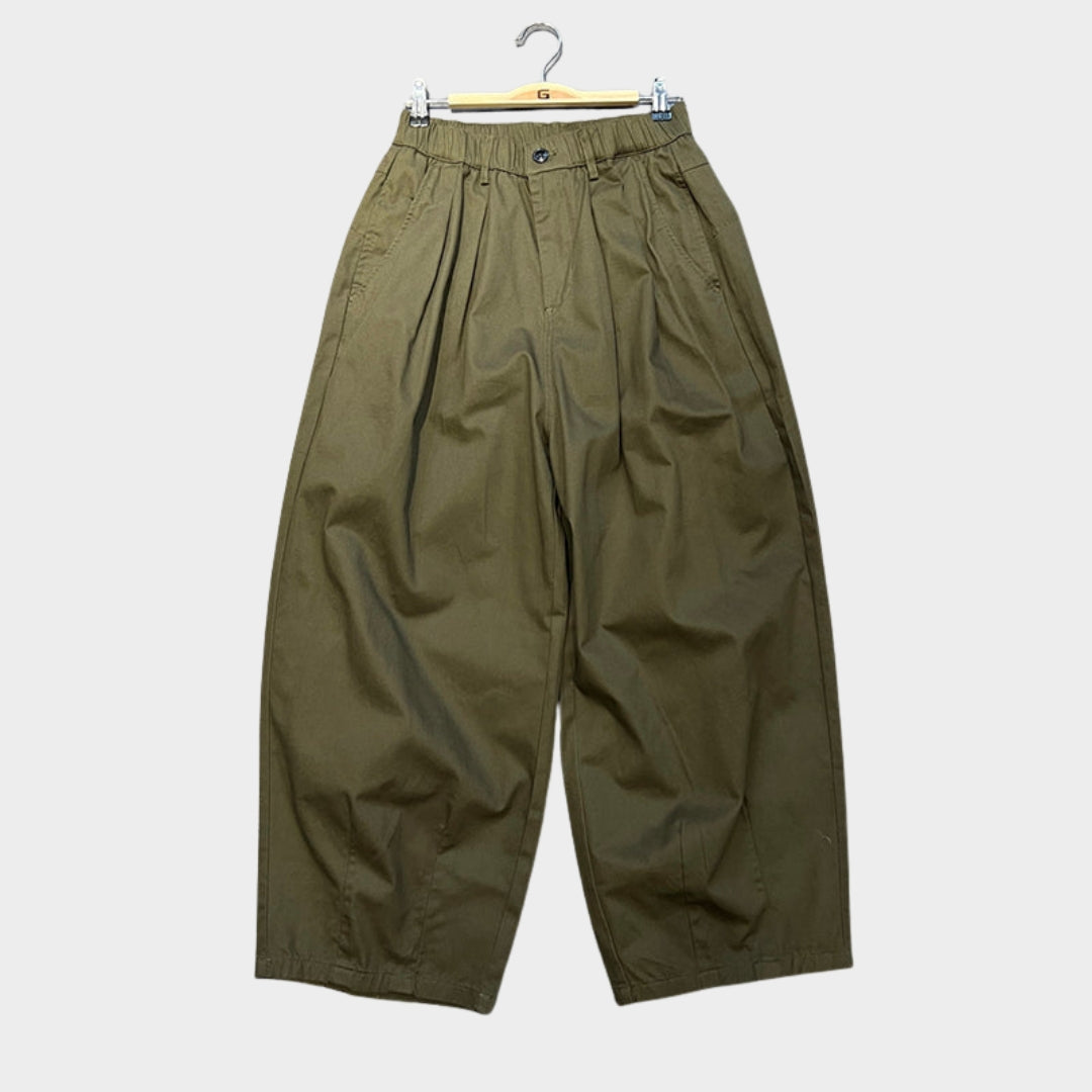 Japanische Weite Hosen mit weitem Bein