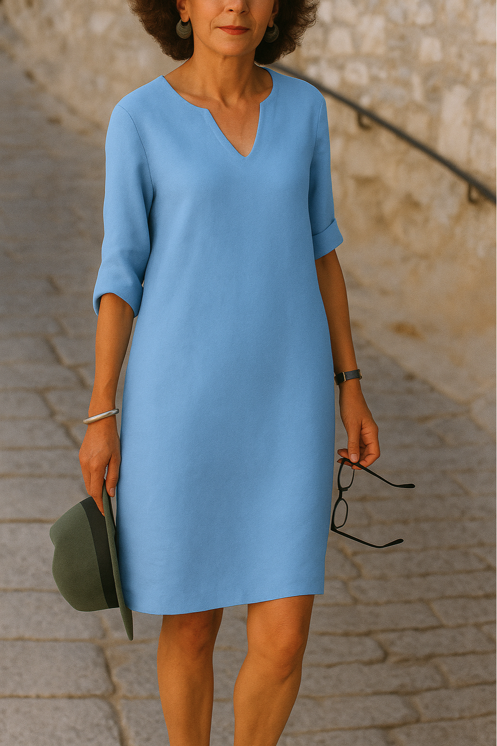 Lisette - Elegantes Kleid mit V-Ausschnitt