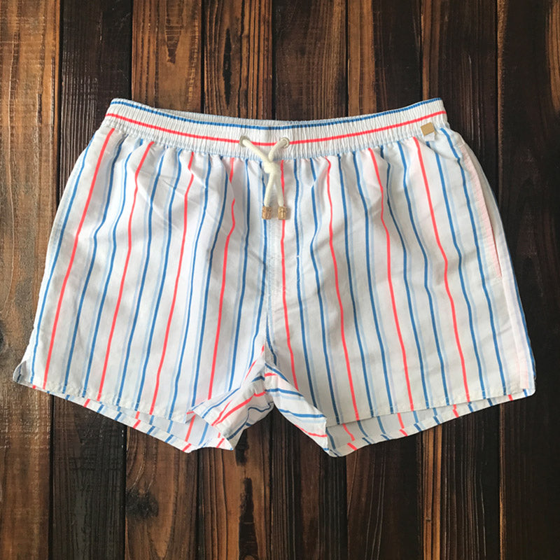 Schnelltrocknende gestreifte Strandshorts