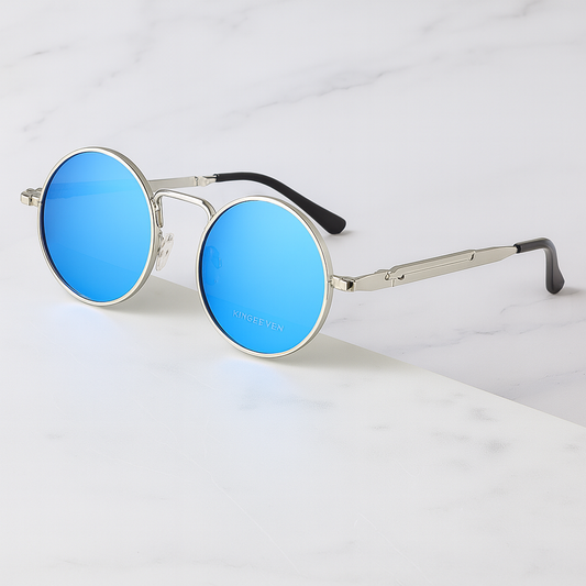 Jarno - HD Polarized Round Metal Sunglasses