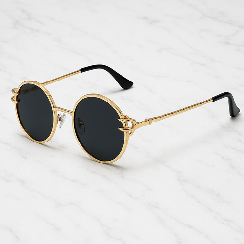Liam - VIVIBEE Retro Skull Claw Round Sunglasses