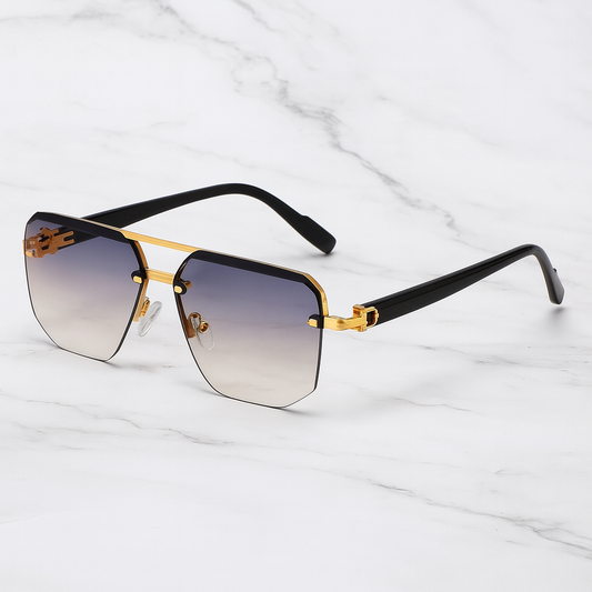 Jason – Übergroße halbrandlose Sonnenbrille