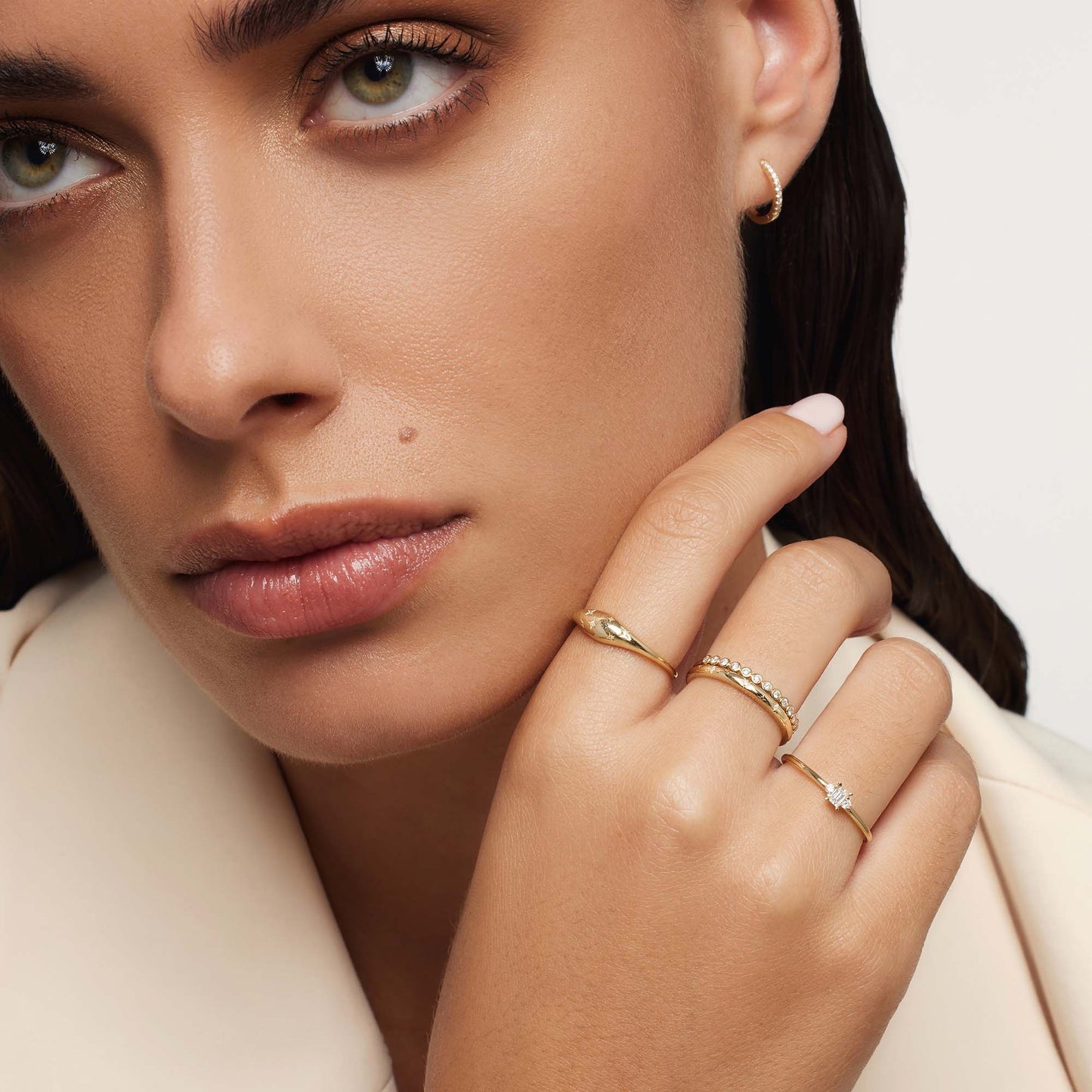 Diamant-Kuppelring | Gold 14k