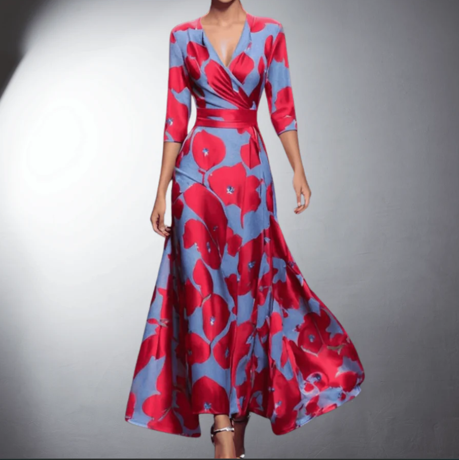 Helena - Klassisches geblümtes kleid