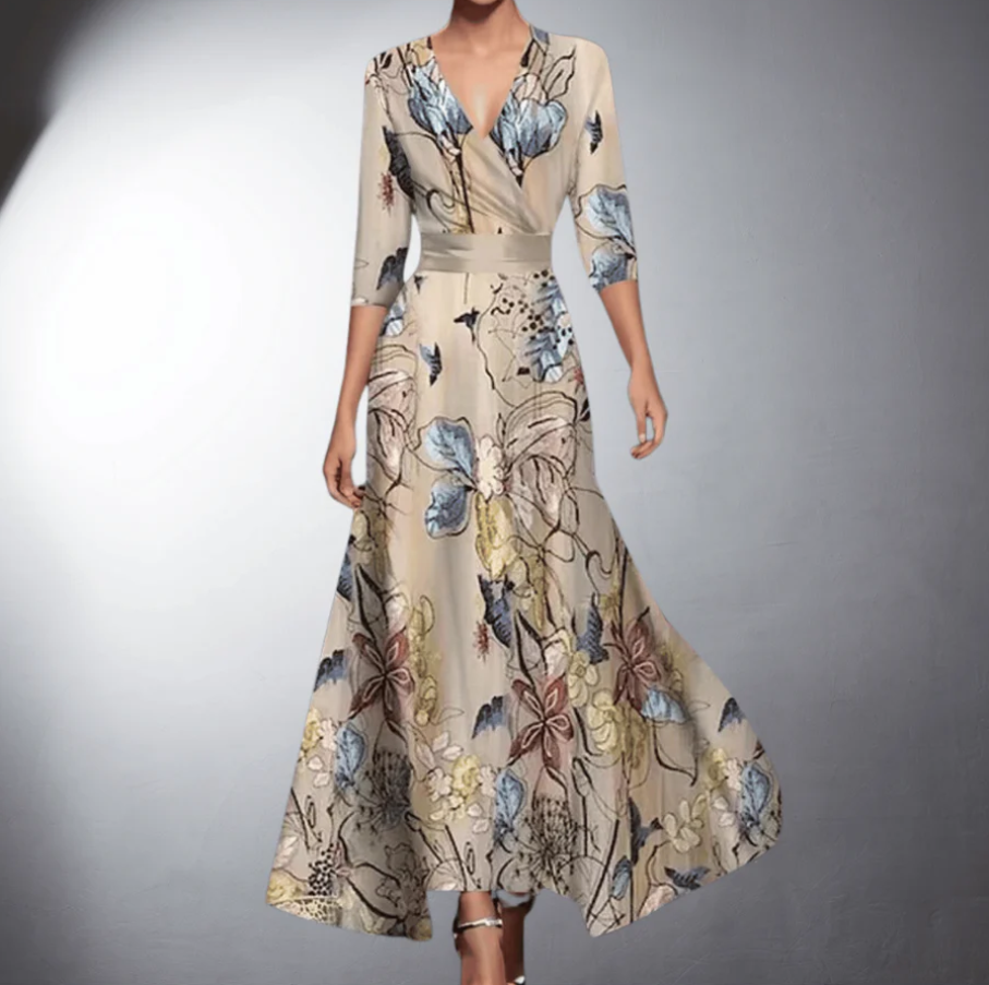Helena - Klassisches geblümtes kleid