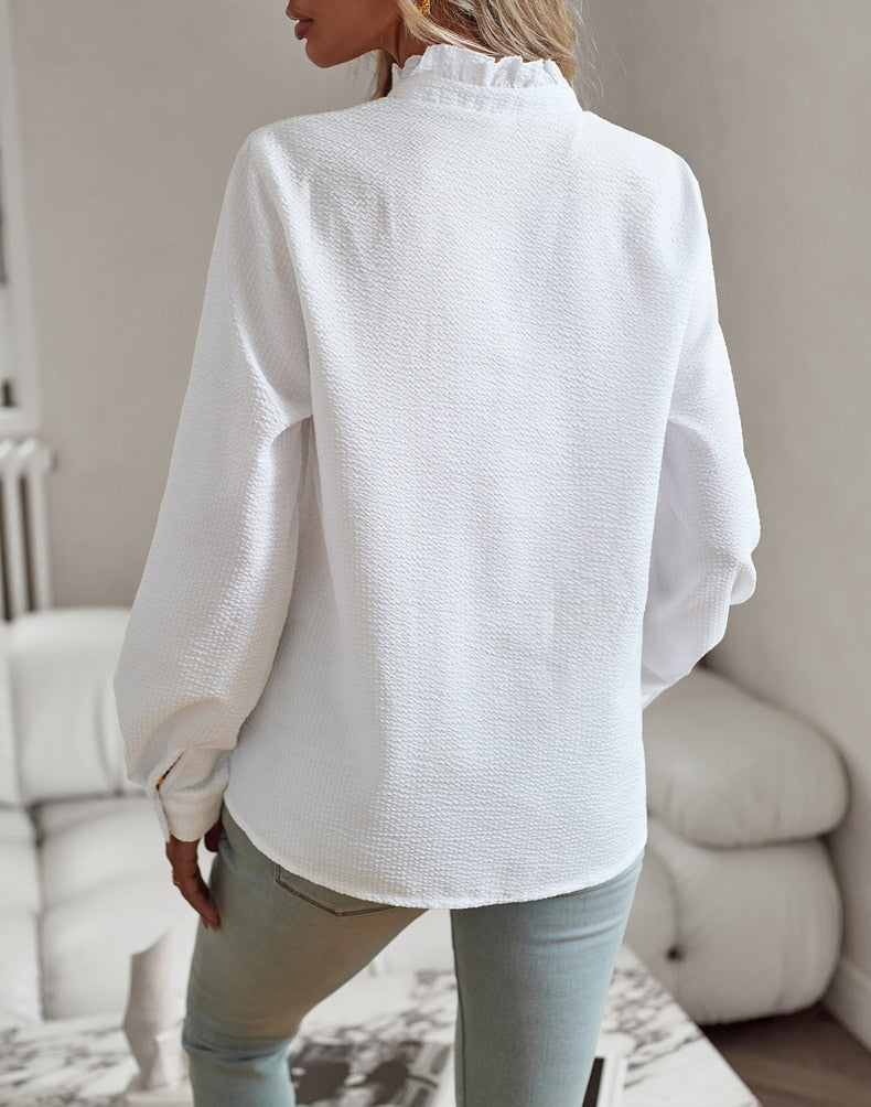 Freya - Elegante Polo Bluse