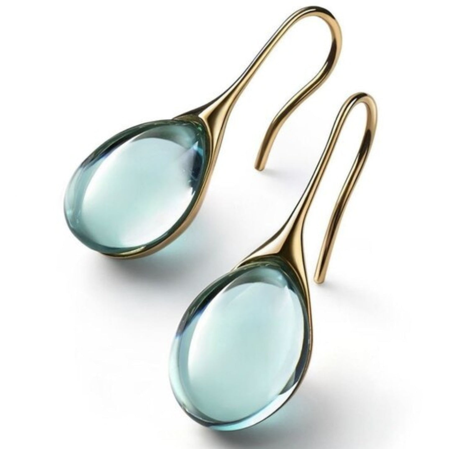 Kristallohrringe in Gold und Silber