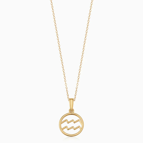 18K Gold Sternzeichen Halskette