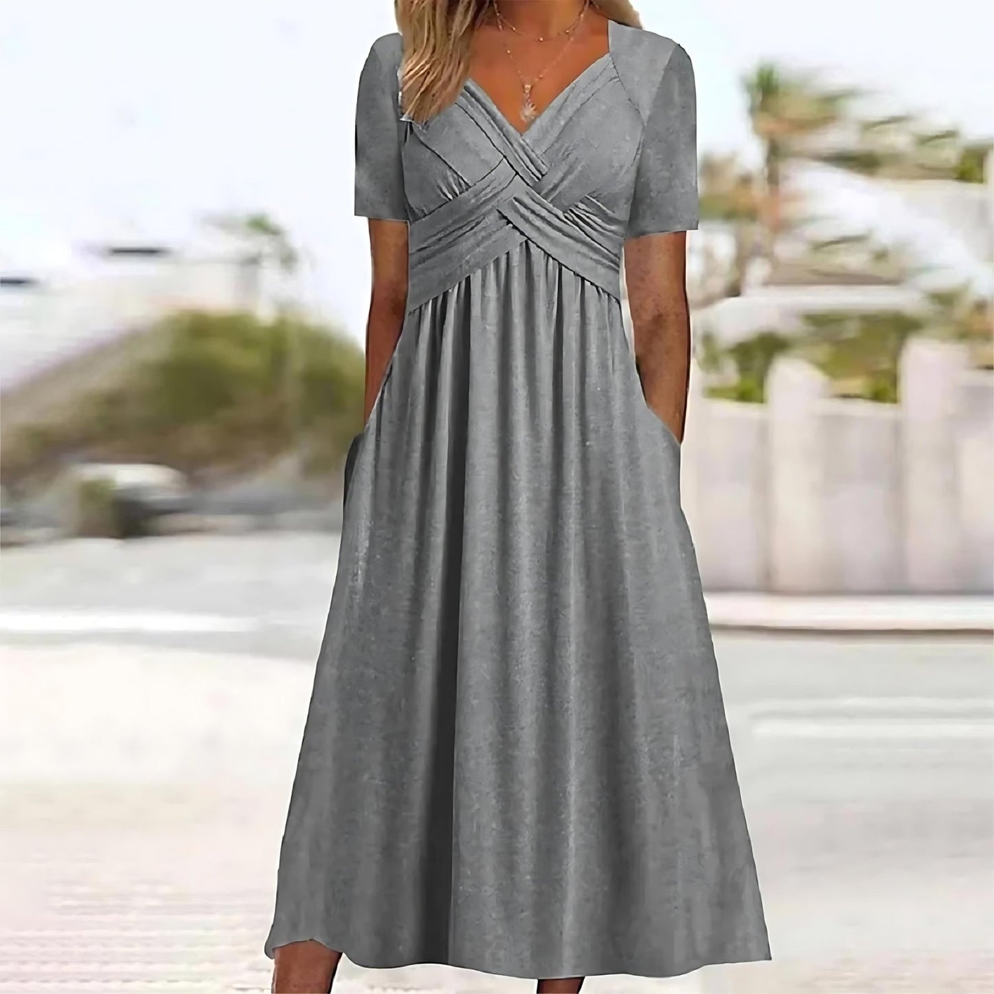Birgitte - Lässiges Midikleid