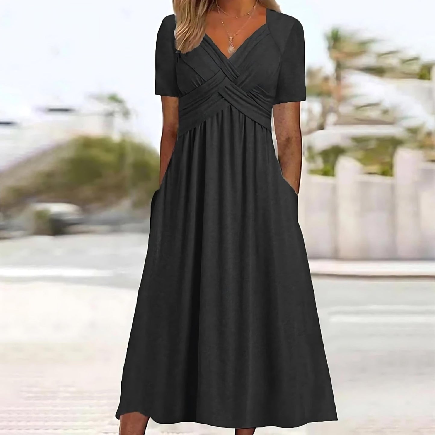 Birgitte - Lässiges Midikleid