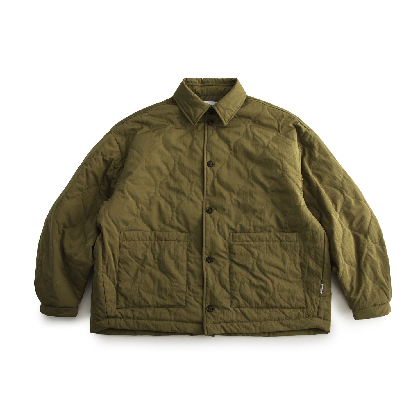 Gesteppte Jacke aus Baumwolle im Kürbishemd-Stil
