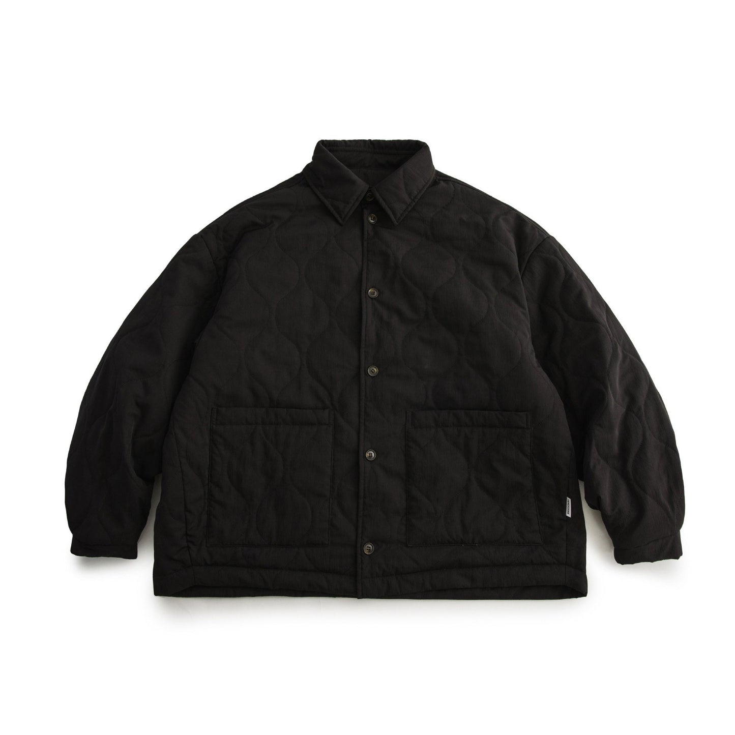 Gesteppte Jacke aus Baumwolle im Kürbishemd-Stil