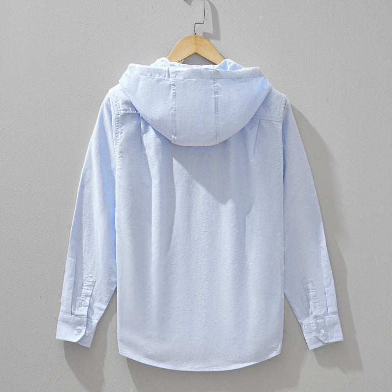 CASA - LEINEN-KAPUZENPULLOVER