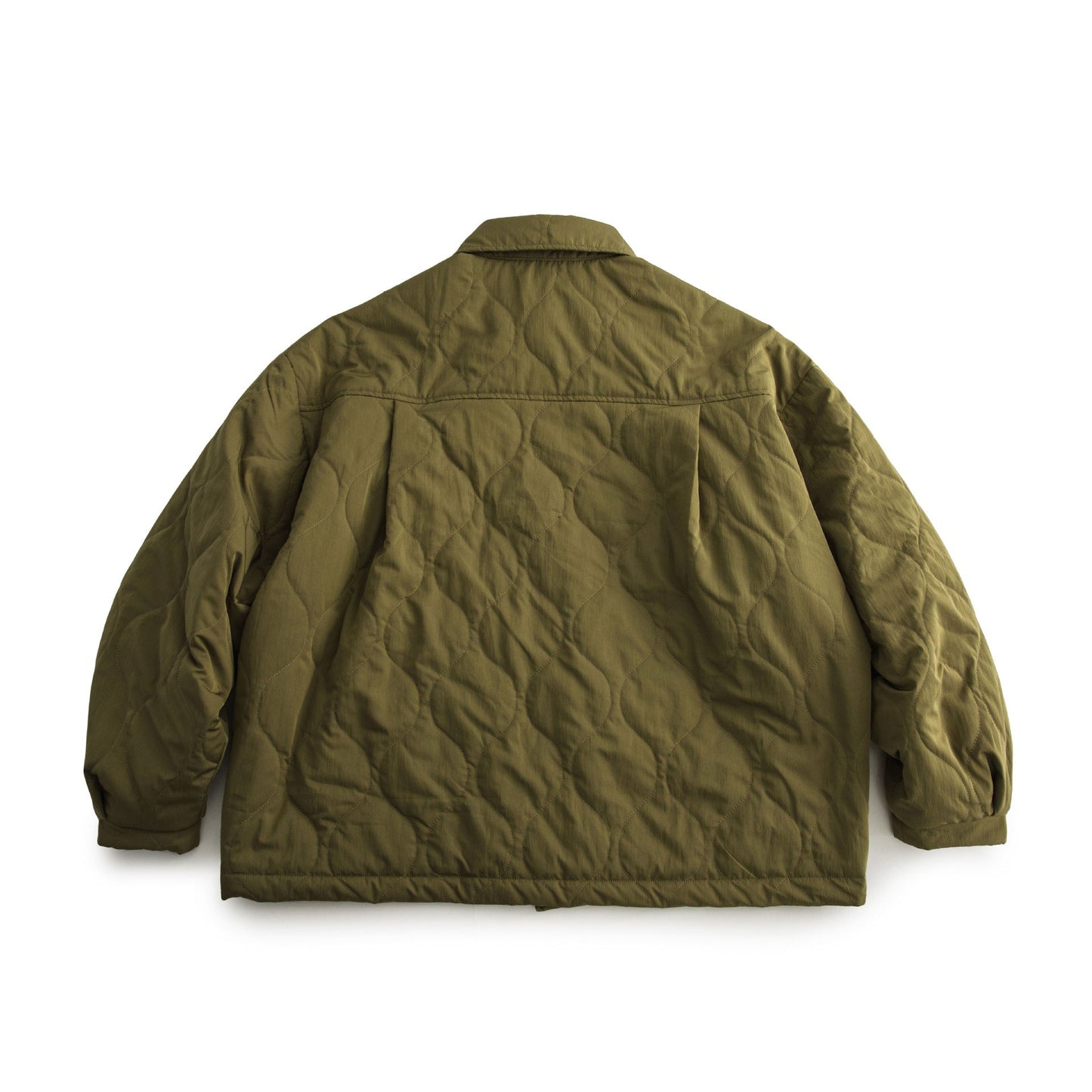 Gesteppte Jacke aus Baumwolle im Kürbishemd-Stil