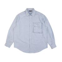 Blau gestreift
