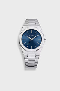 Silber / Blau