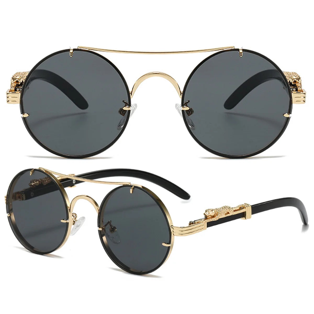 Dario - Vintage-Sonnenbrille mit doppelter Brücke