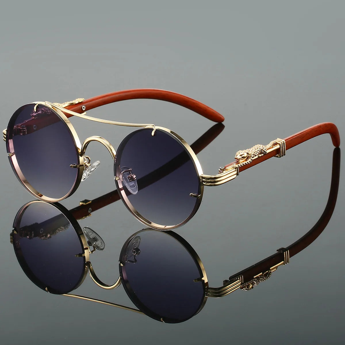 Dario - Vintage-Sonnenbrille mit doppelter Brücke