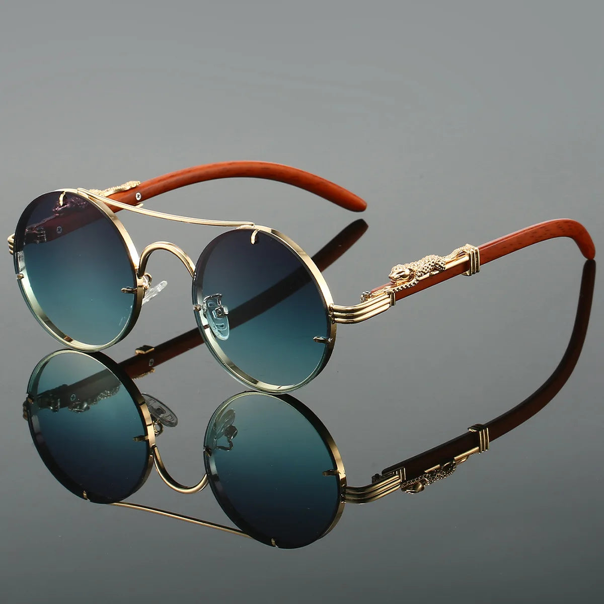 Dario - Vintage-Sonnenbrille mit doppelter Brücke