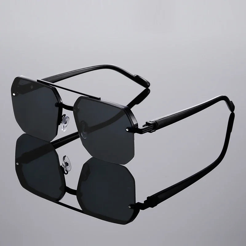 Jason – Übergroße halbrandlose Sonnenbrille